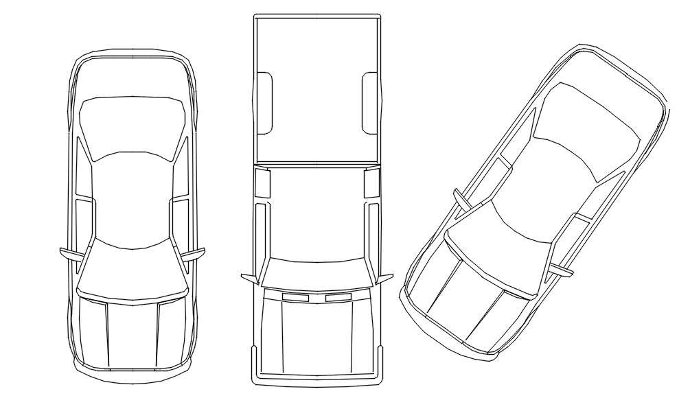 3D Car CAD Block DWG File - Cadbull