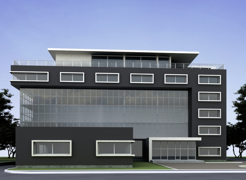modern office building elevations