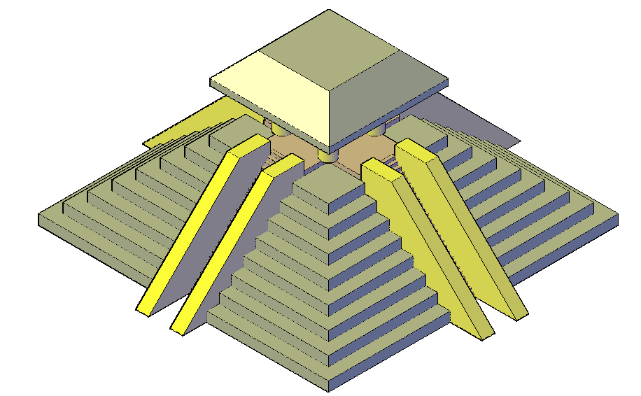 3d-elevation-of-a-pyramid-cadbull