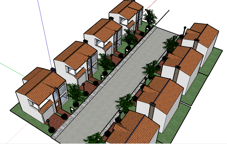 3d Housing Complex Dwg File Cadbull