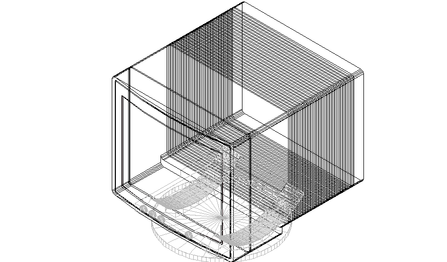 3d image of microwave - Cadbull
