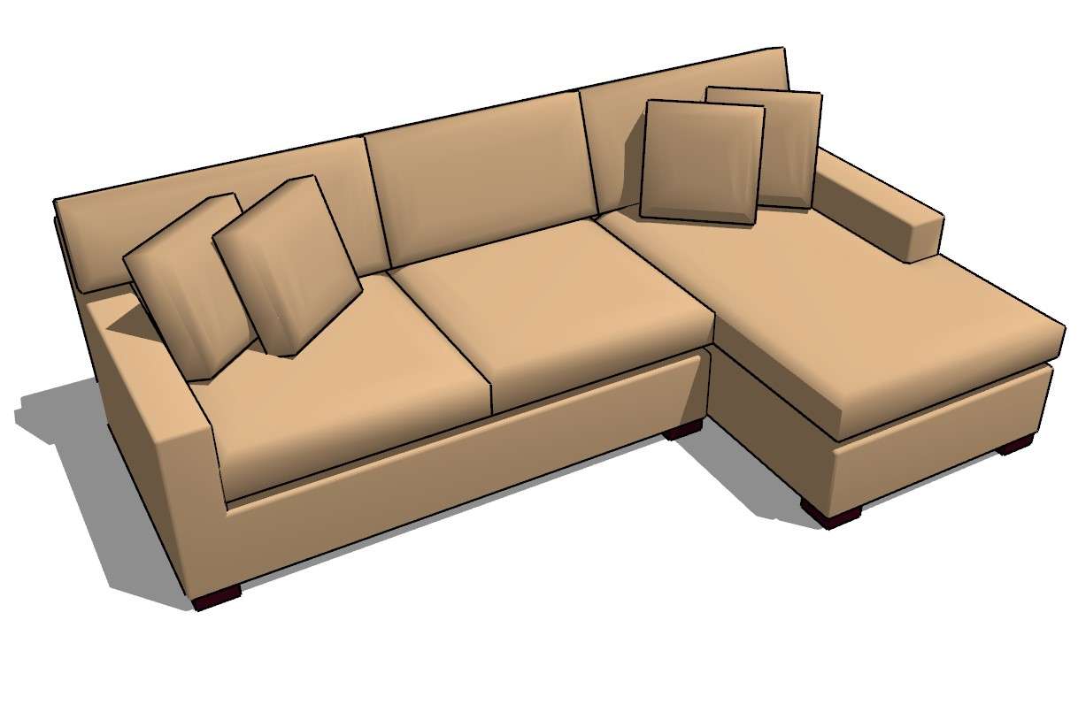  3d  sofa  details Cadbull