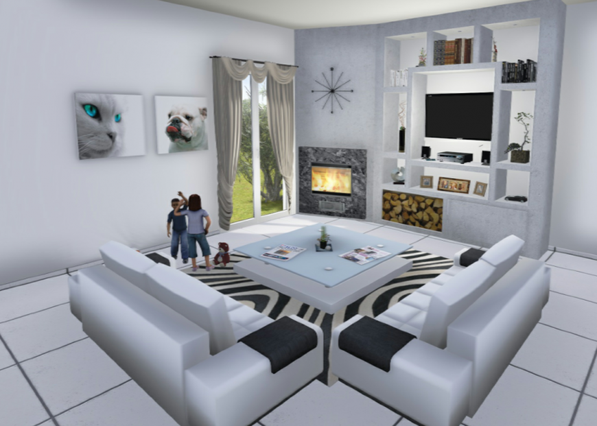 Interior Design Living Room Drawing 3D Illustration Stock Photo Picture  And Low Budget Royalty Free Image Pic ESY044310083  agefotostock