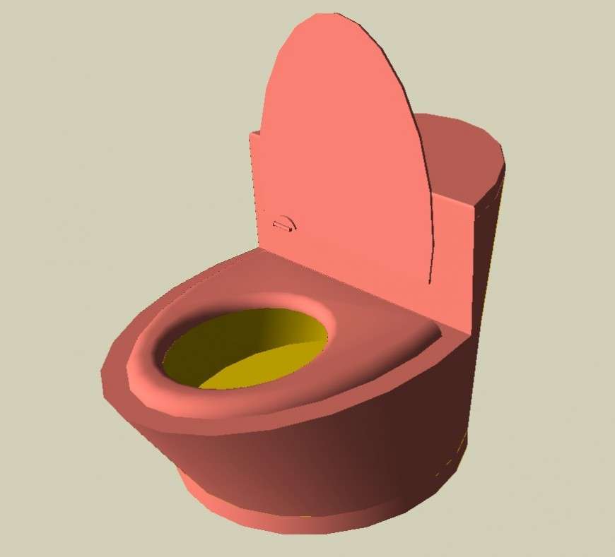 3d model layout sanitary toilet CAD structural block sketch-up file