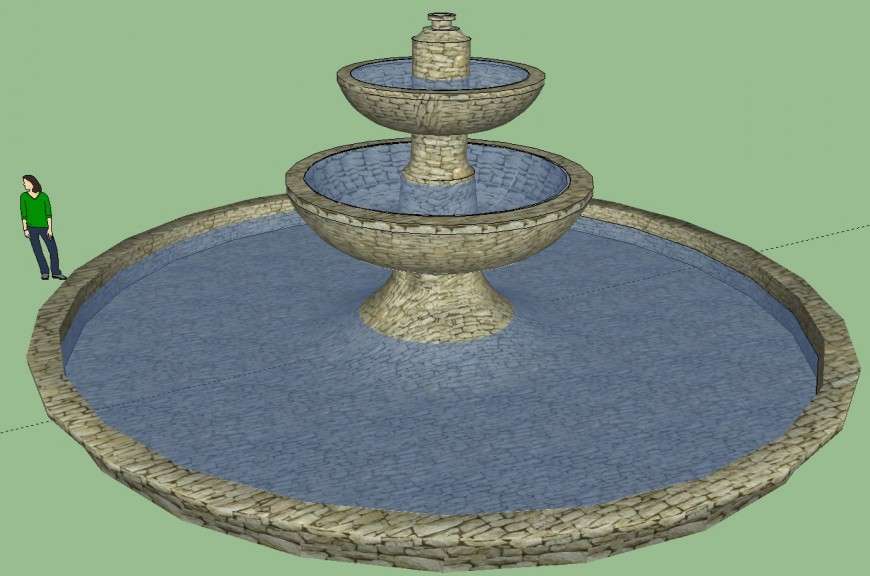 Fountain Drawing and Shading in Circle for BeginnersSimple Shading step by  stepEasy scenery  YouTube