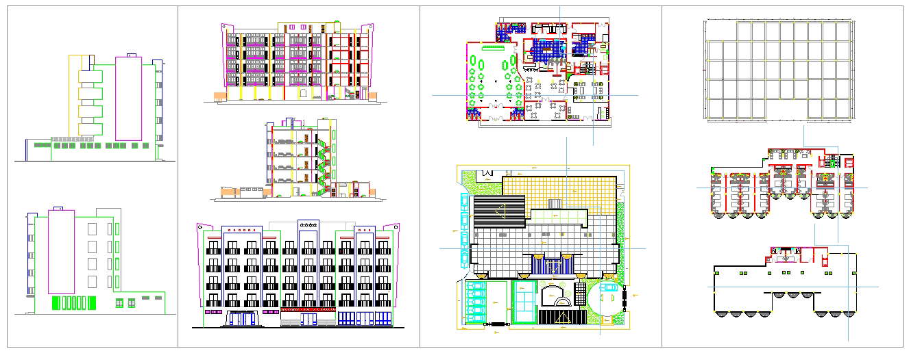 5 Star Hotel Plan Project. - Cadbull