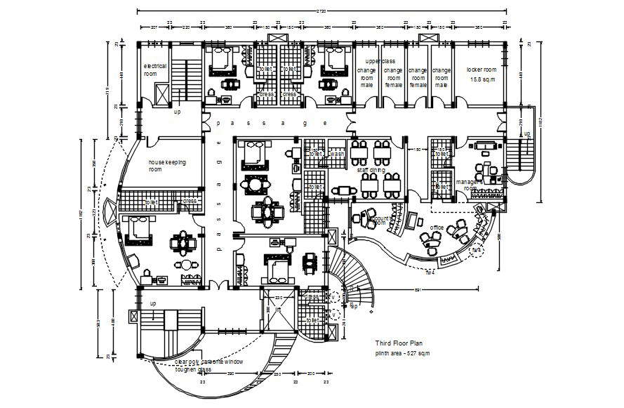 3rd-floor-plan-of-hotel-building-in-autocad-2d-drawing-dwg-file-cad