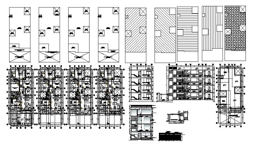 Apartment Building Plan In AutoCAD File - Cadbull