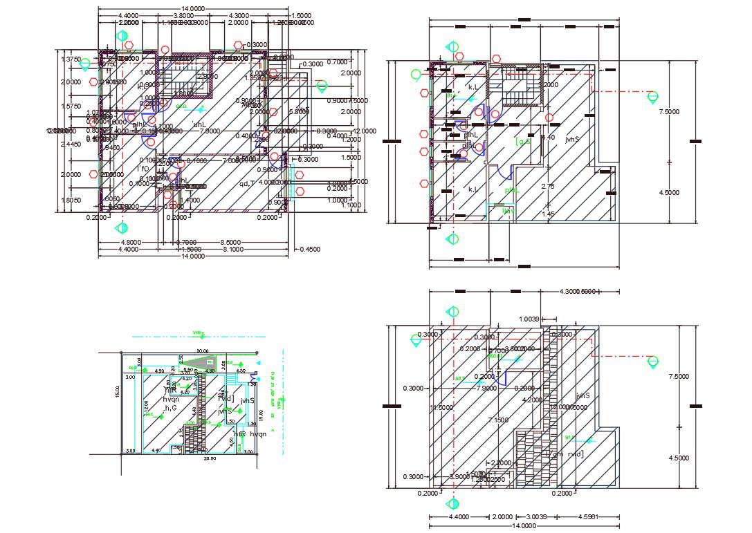 40 X 45 AutoCAD House Plan Design DWG File - Cadbull