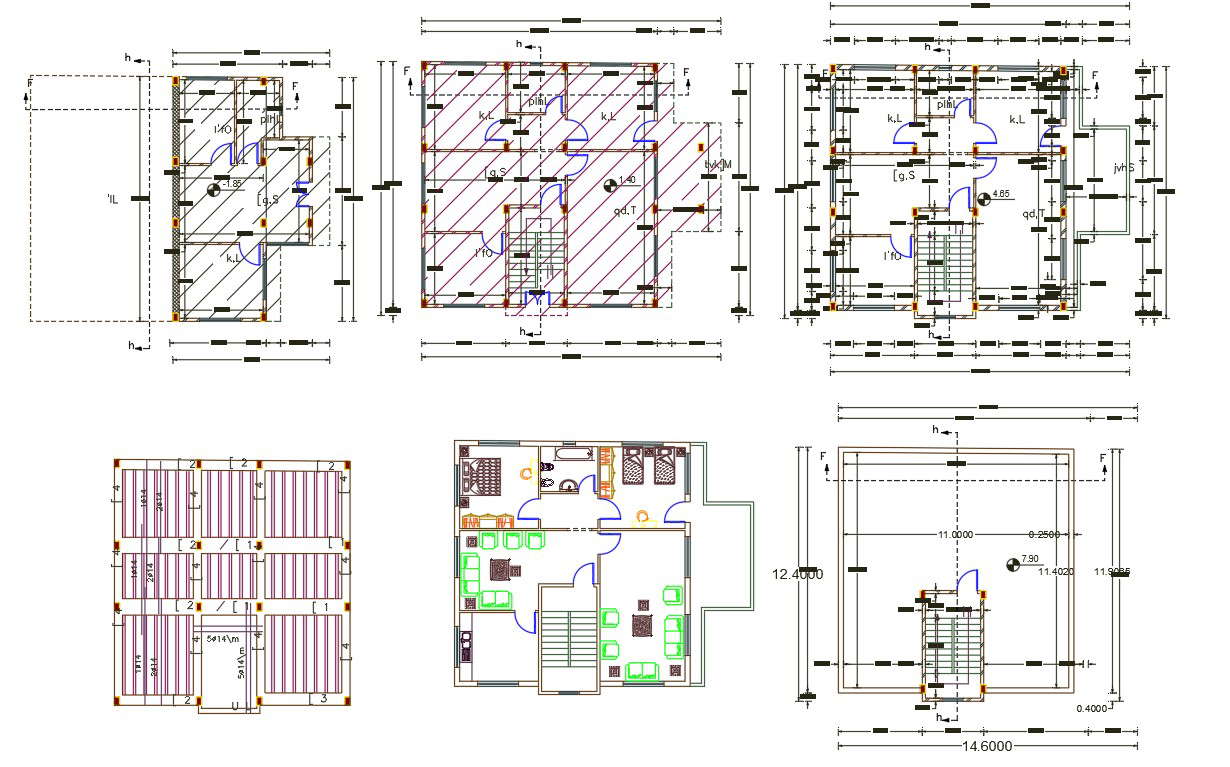 40' X 48' House Plan Design AutoCAD File - Cadbull