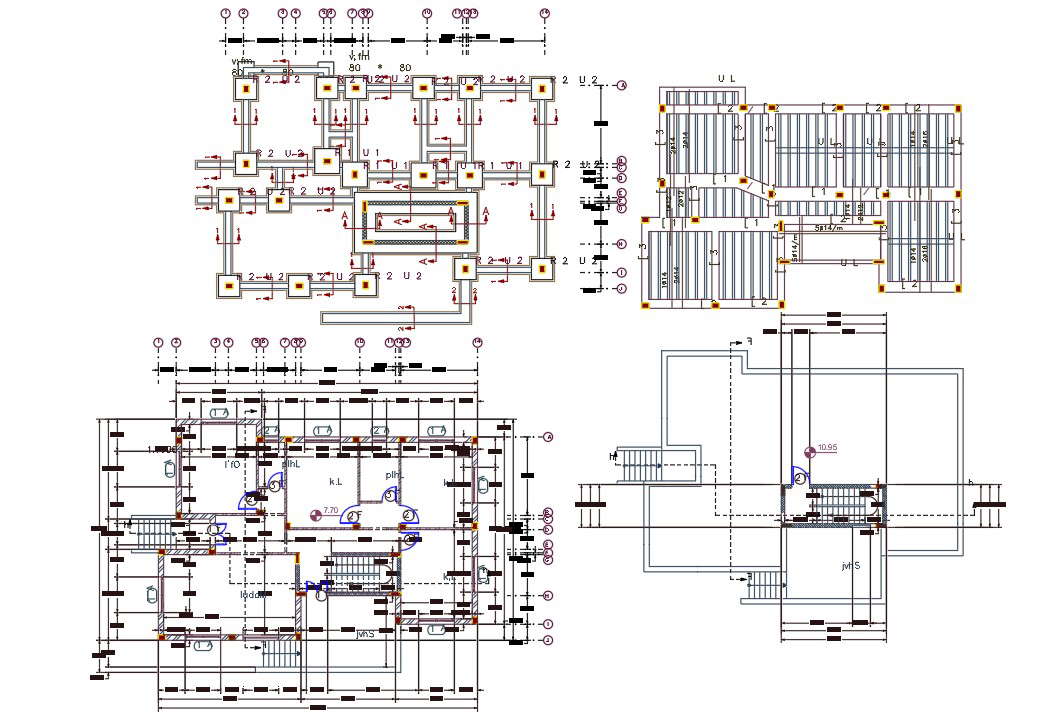 40' X 55' House Floor Plan Dwg File (244 Sq Yards Plot Size) - Cadbull