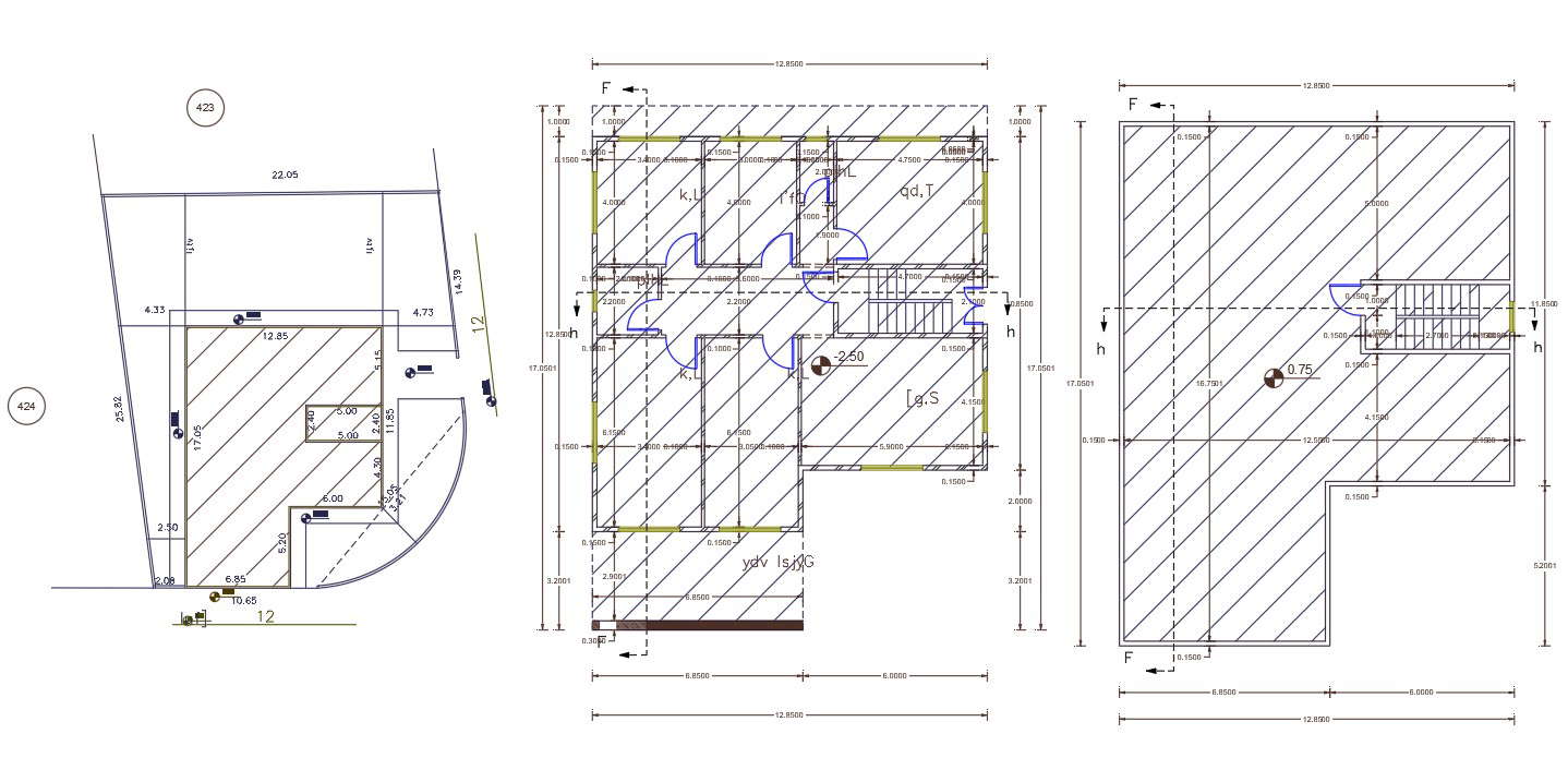 40 X 55 Autocad House Plan Design Dwg File Cadbull Images