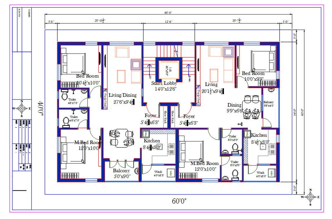 BHK House Apartment Layout Plan AutoCAD Drawing DWG File Cadbull Designinte Com