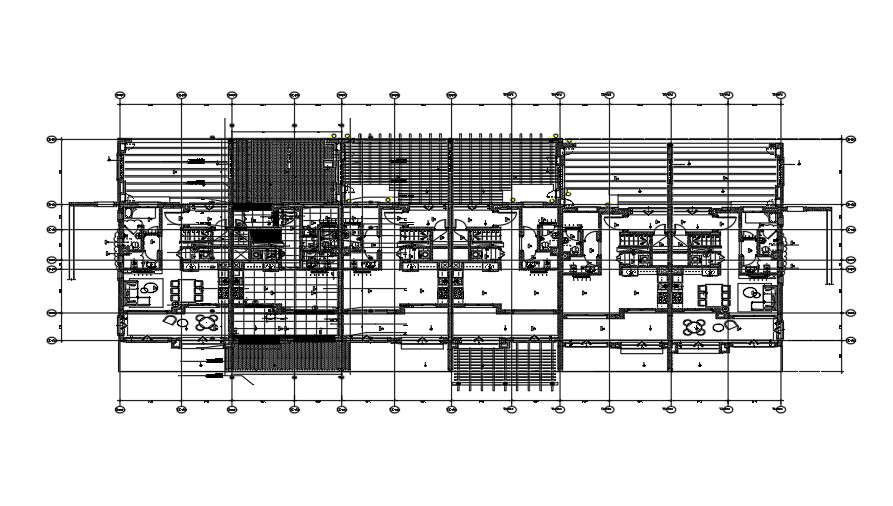 40x20 row house plan door opening drawing - Cadbull