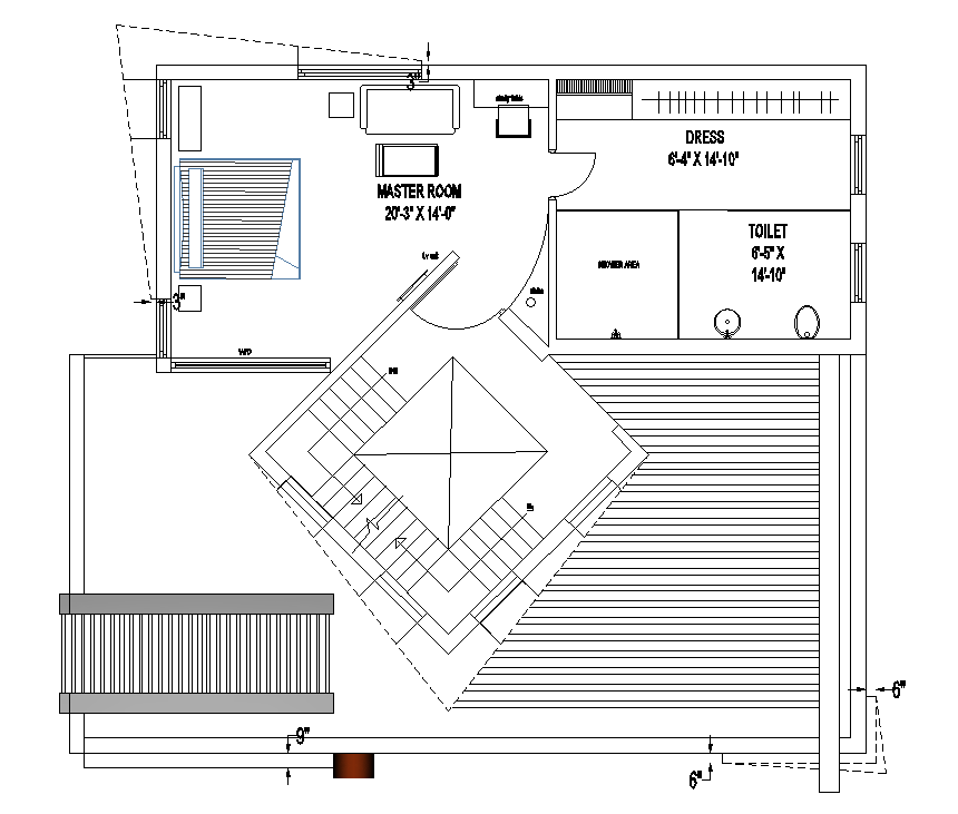 40x36 First Floor House Plan Has Been Given In This Autocad Drawing Model Download Now Cadbull