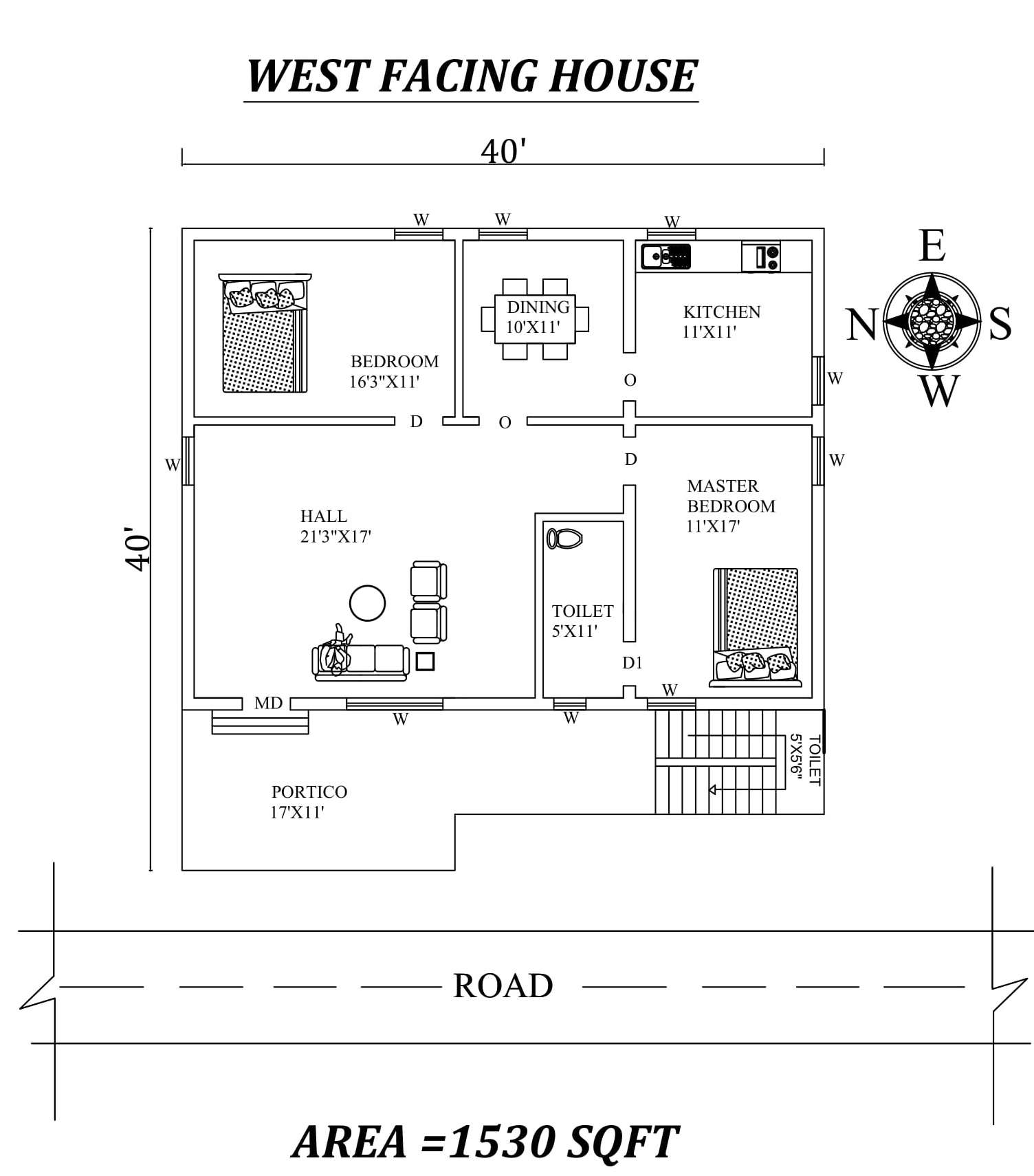 X Marvelous Bhk West Facing House Plan As Per Vastu Shastra Autocad DWG And Pdf File