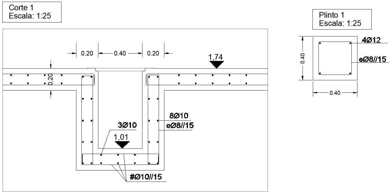 X Cm Plinth Beam Cross Section View Is Given In This Cad File Cadbull