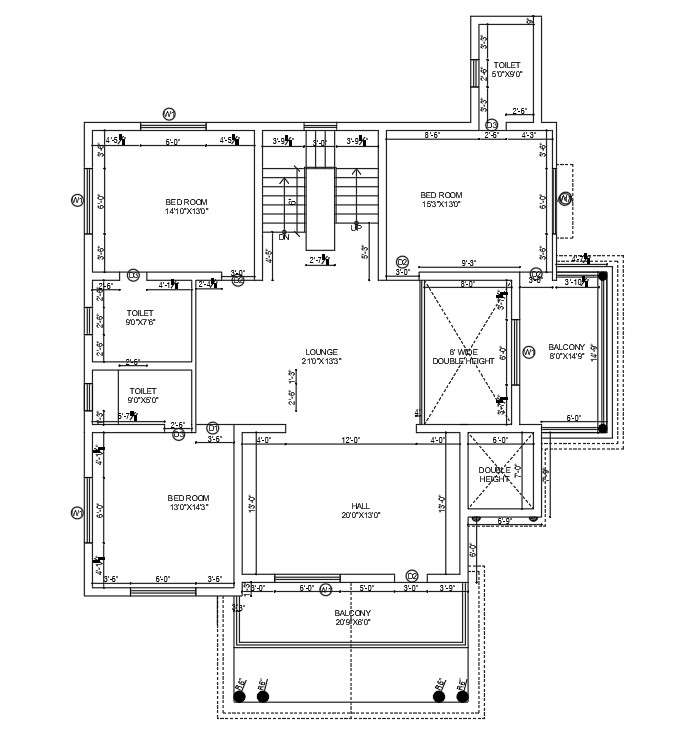 40’x48’ first floor house plan is given in this Autocad drawing file ...