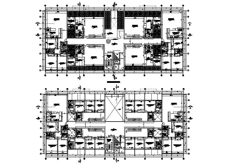 41x18m apartment plan is given in this Autocad drawing file. Download ...