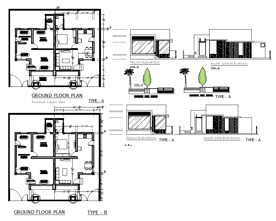 41x38 House Plan Detail Drawings Are Given In This Autocad Drawing Modeldownload Now Cadbull