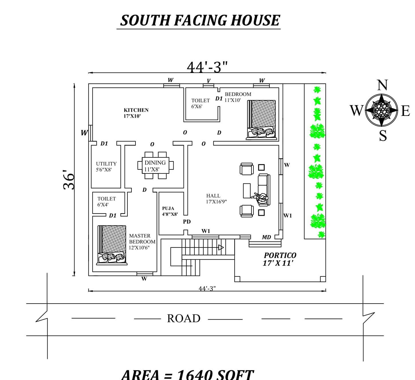 X Bhk Awesome South Facing House Plan As Per Vastu Shastra Autocad DWG And Pdf File