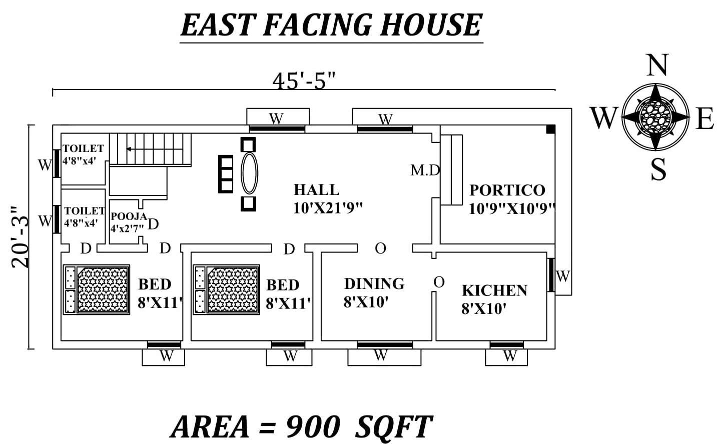 45-5-x20-3-the-perfect-2bhk-east-facing-house-plan-as-per-vastu-shastra-autocad-dwg-and-pdf