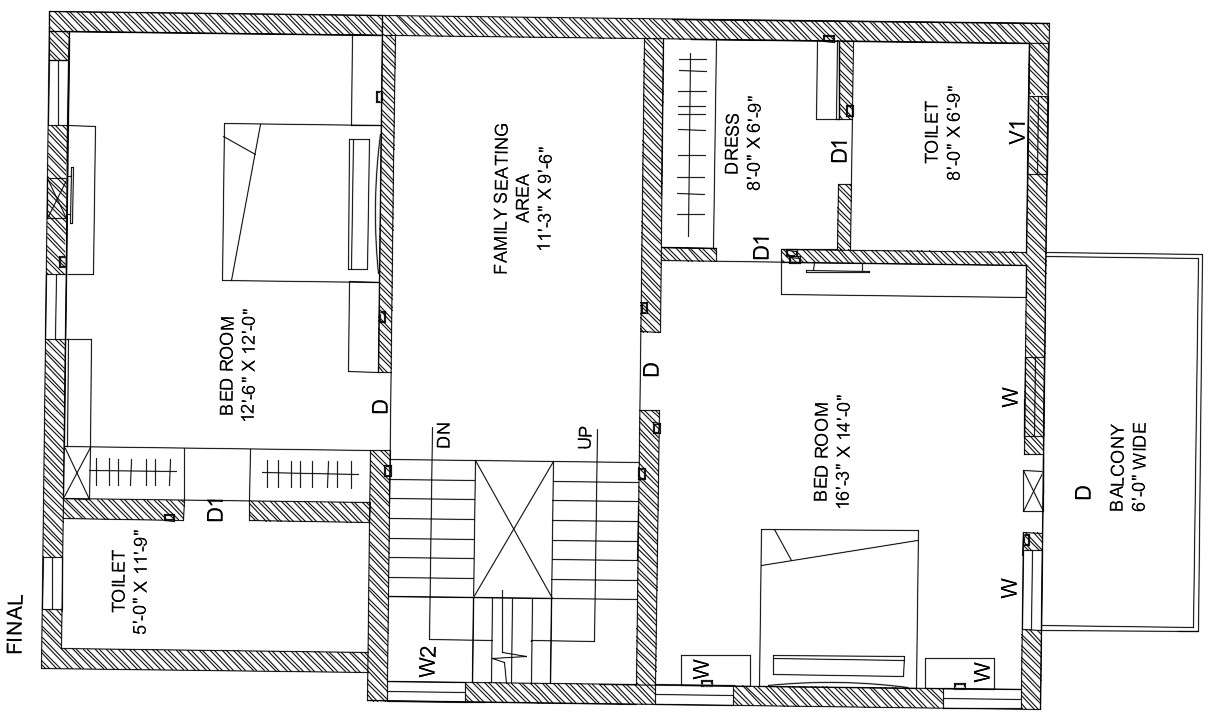 45x31 First Floor House Plan Is Given In This Autocad Drawing File Download Now Cadbull