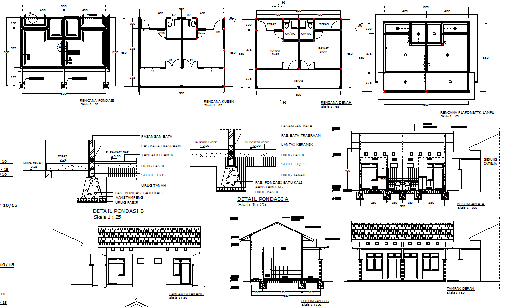 Children Hospital plan DWG - Cadbull