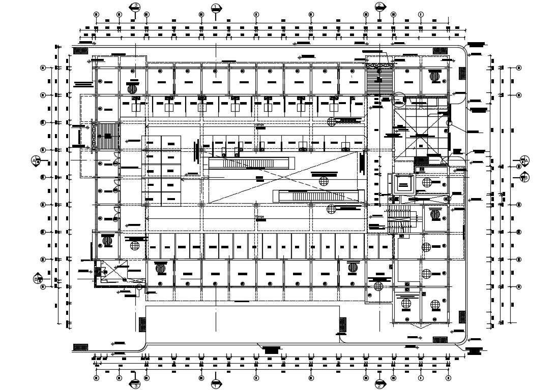 46x33m Food Factory Plan Is Given In This Autocad Drawing File 