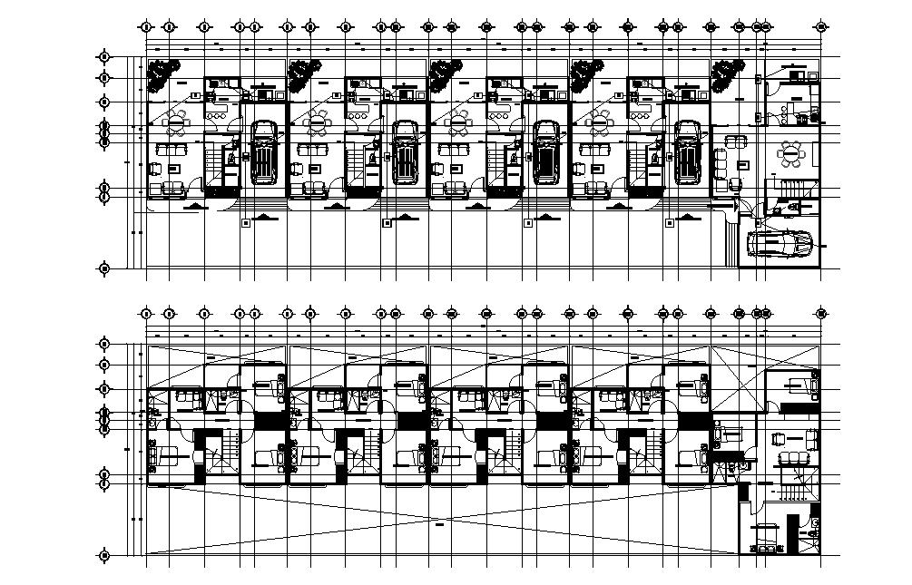 47x15m house plan is given in this 2D Autocad DWG drawing file ...