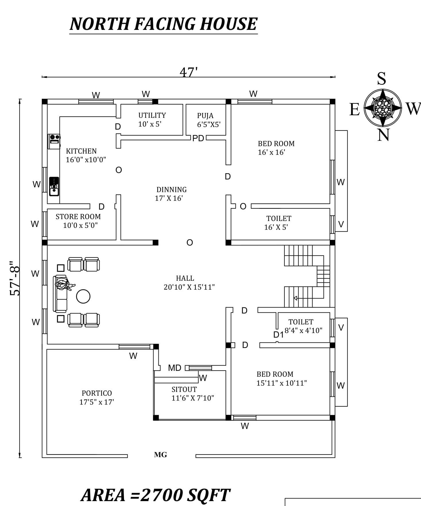 47'x57'8