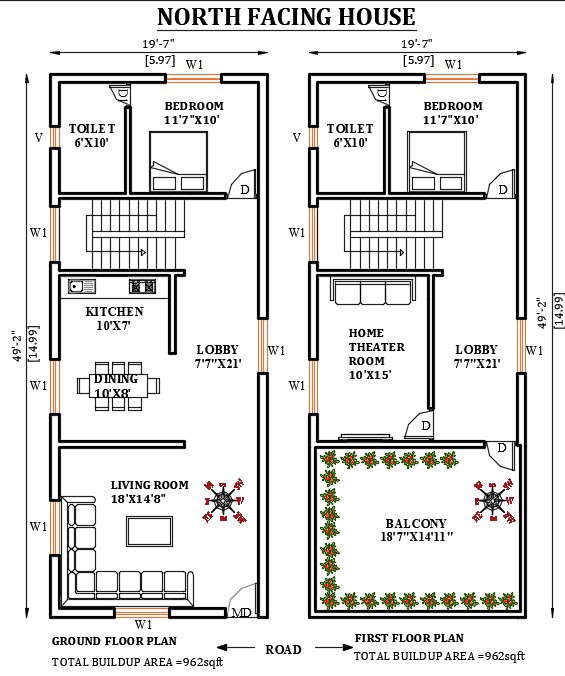 49-x20-north-facing-house-plan-is-given-in-this-autocad-drawing-file-download-now-cadbull