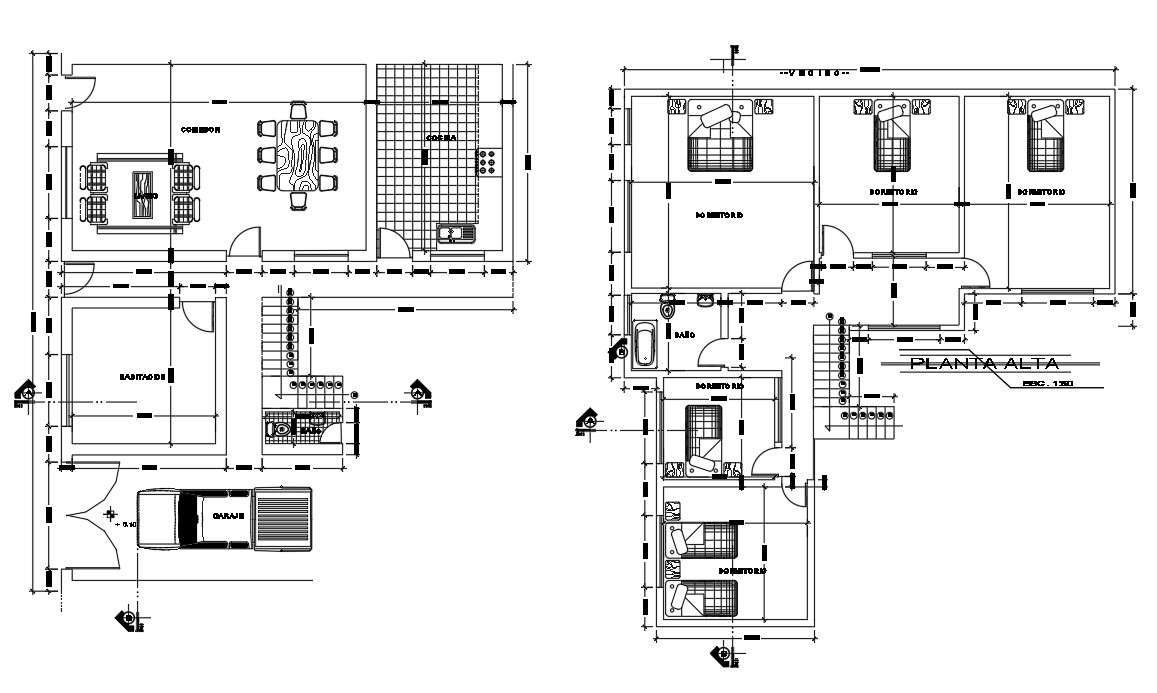 5 BHK House Plan In AutoCAD File - Cadbull