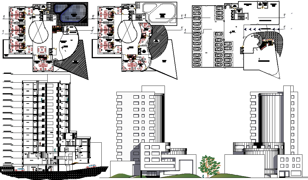 Hotel detail. Генеральный план гостиницы. Resort Hotel Plan. Отель 5 звезд чертеж. 5 Star Hotel Plan.