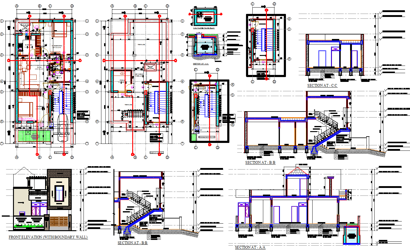 50 X25 House Architecture Plan Working Drawing Detail In Cad Drawing Cadbull