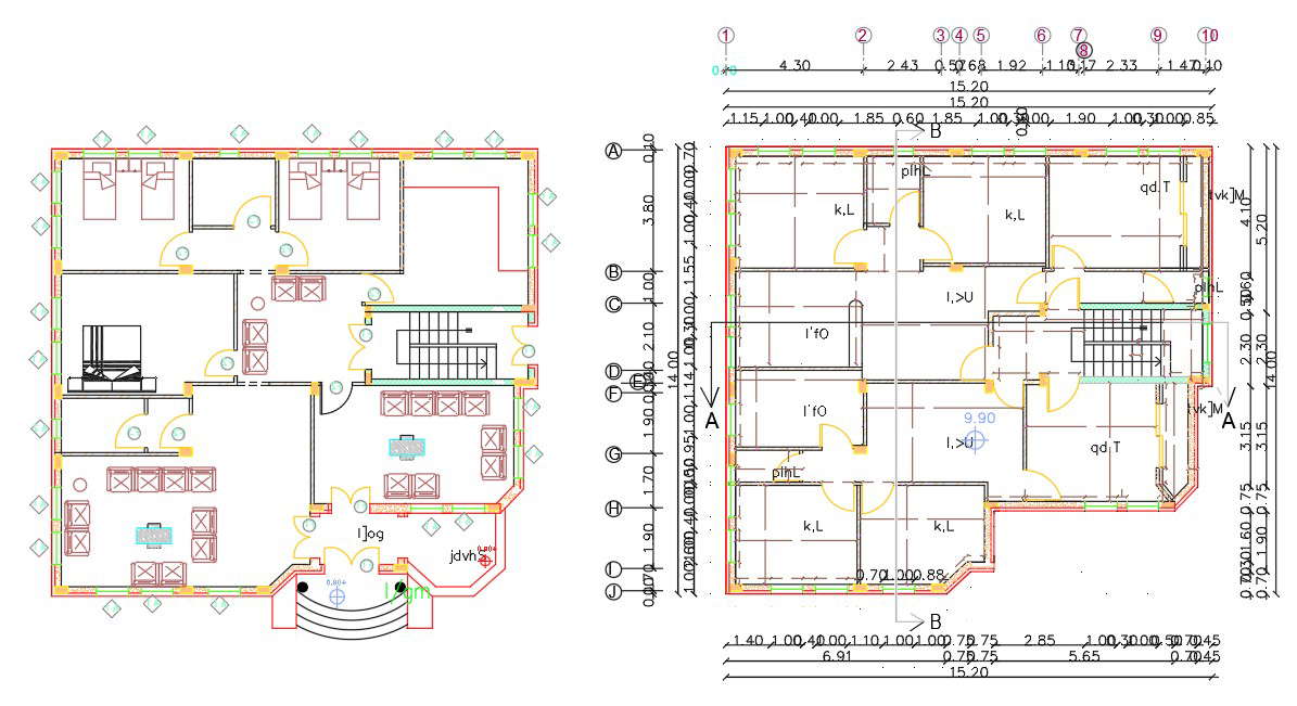 50 By 45 Feet plot For House Plan (250 Square Yards) - Cadbull