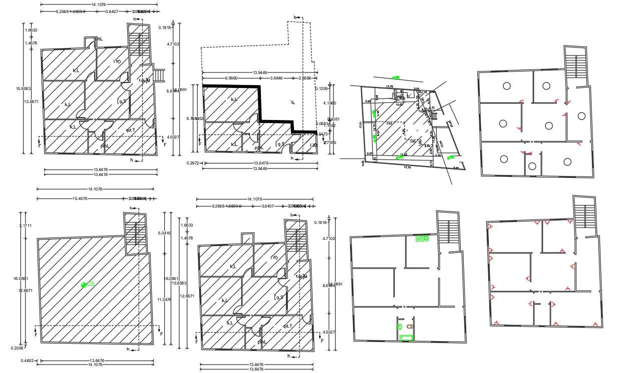 50 X 45 Feet Architecture House Plan Autocad File Cadbull