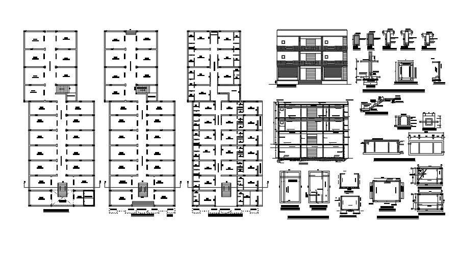 50’x125’ shop cum room floor plan AutoCAD drawing - Cadbull