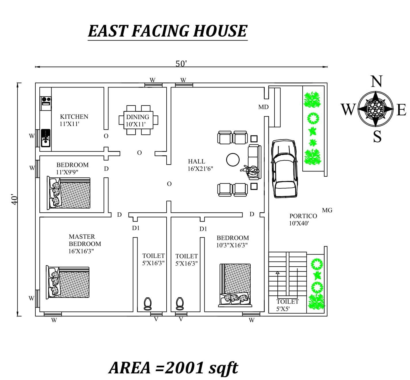 50-x40-fully-furnished-wonderful-3bhk-east-facing-house-plan-as-per-vastu-shastra-autocad-dwg