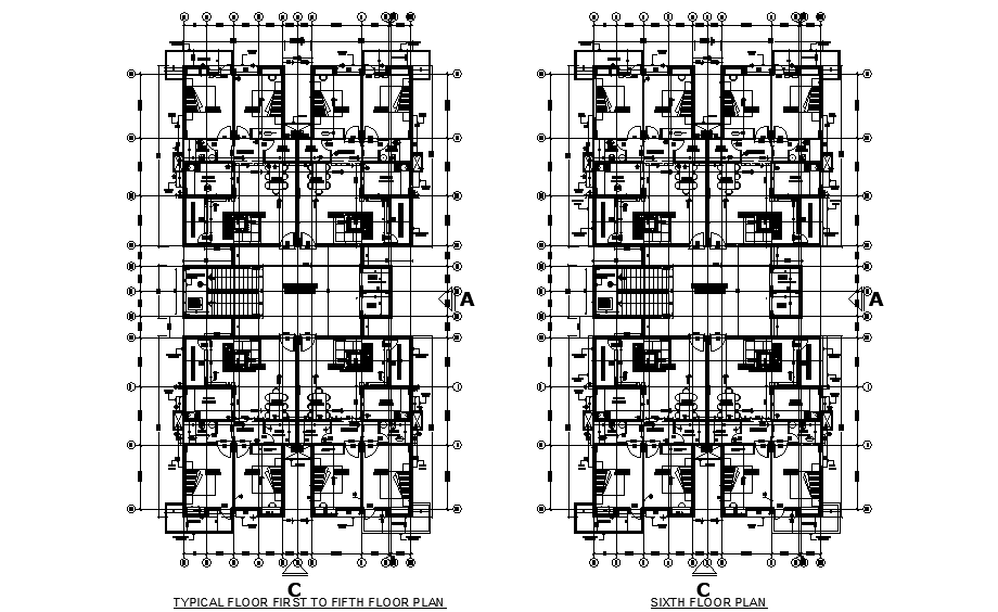 51’x103’ house plan is given in this Autocad drawing file. Download now ...