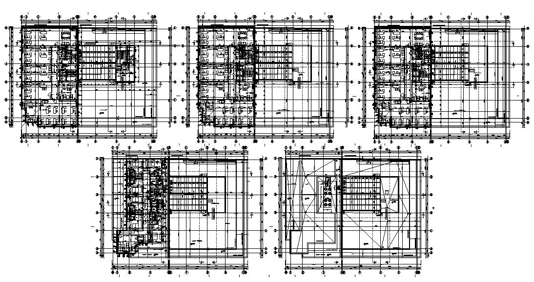 53x34m third floor office plan is given in this Autocad drawing file ...