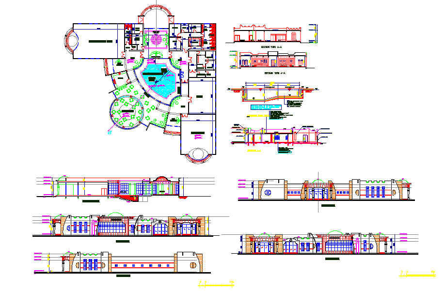 Club house Project - Cadbull