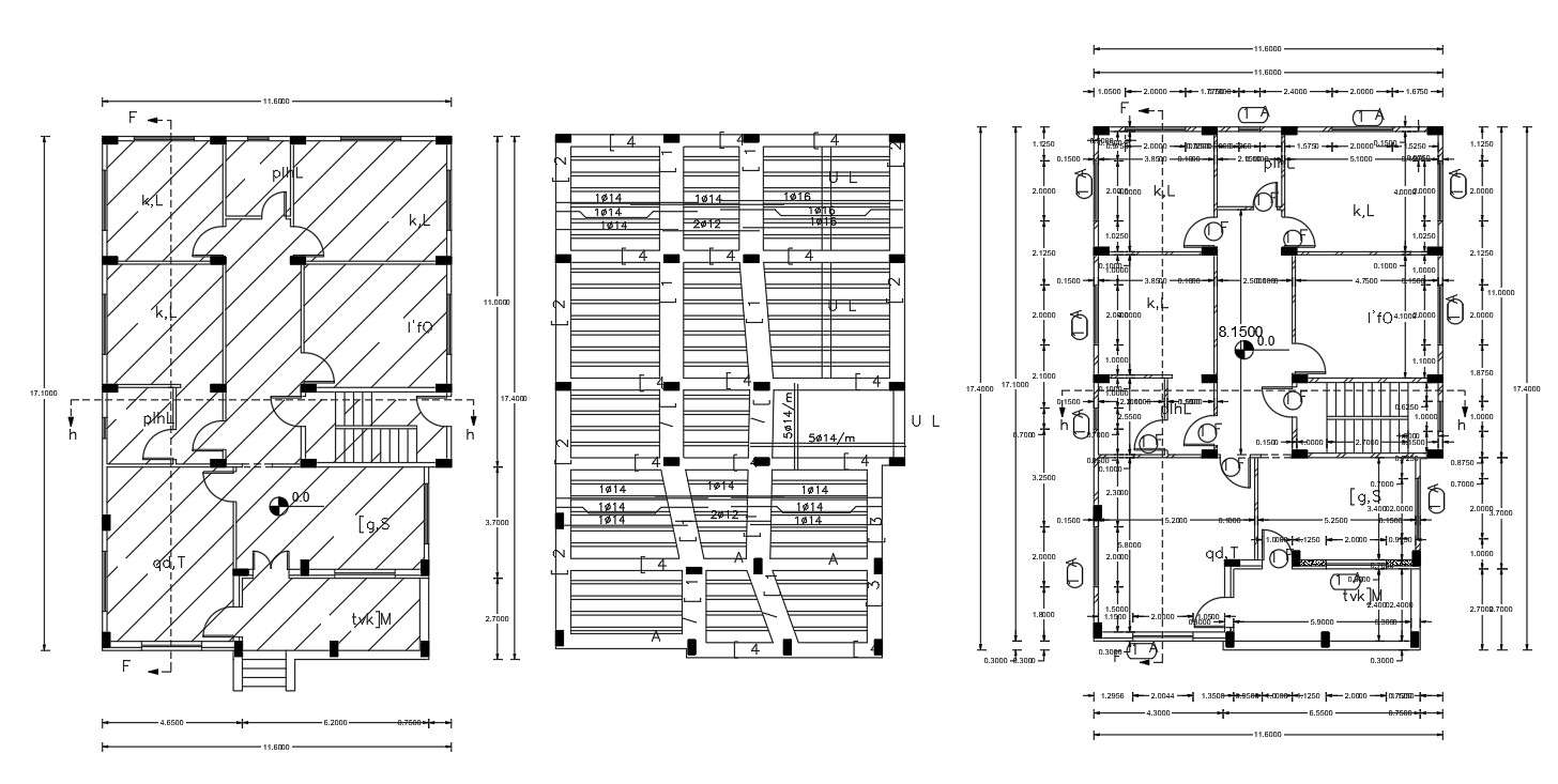 55' X 36' Plot Size For House Plan Autocad File - Cadbull