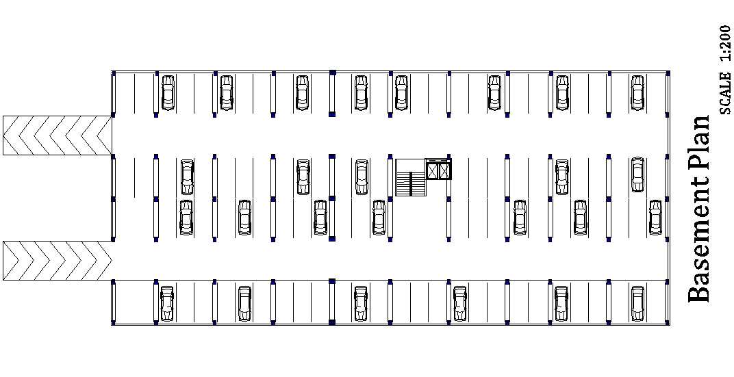 57x50m basement floor plan of municipal office building is given in ...