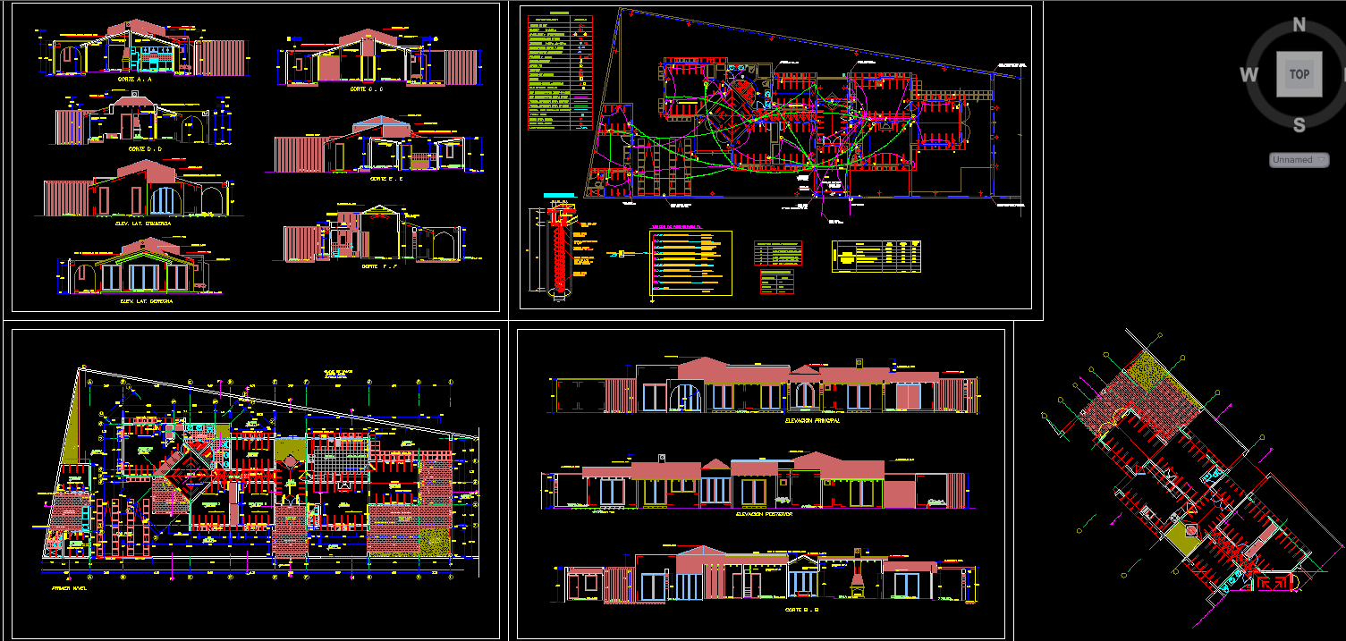 Family house cad drawings are given in this cad file. Download this cad ...