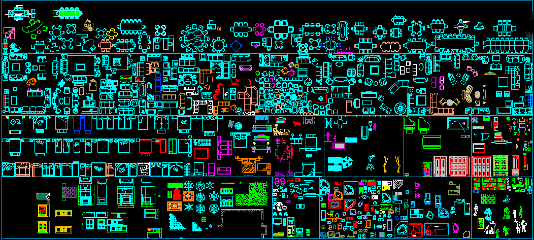 Furniture cad Blocks are given in this cad file. Download this cad file ...