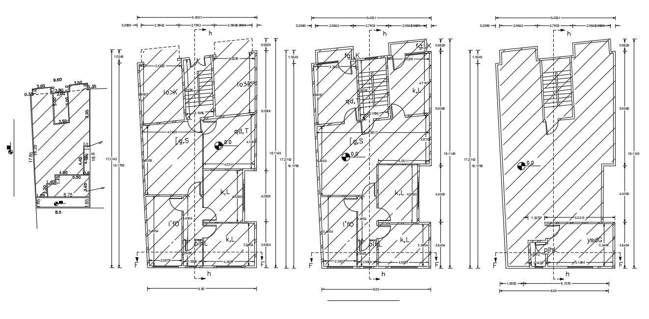 5 BHK House Floor Plan Design AutoCAD Drawing - Cadbull