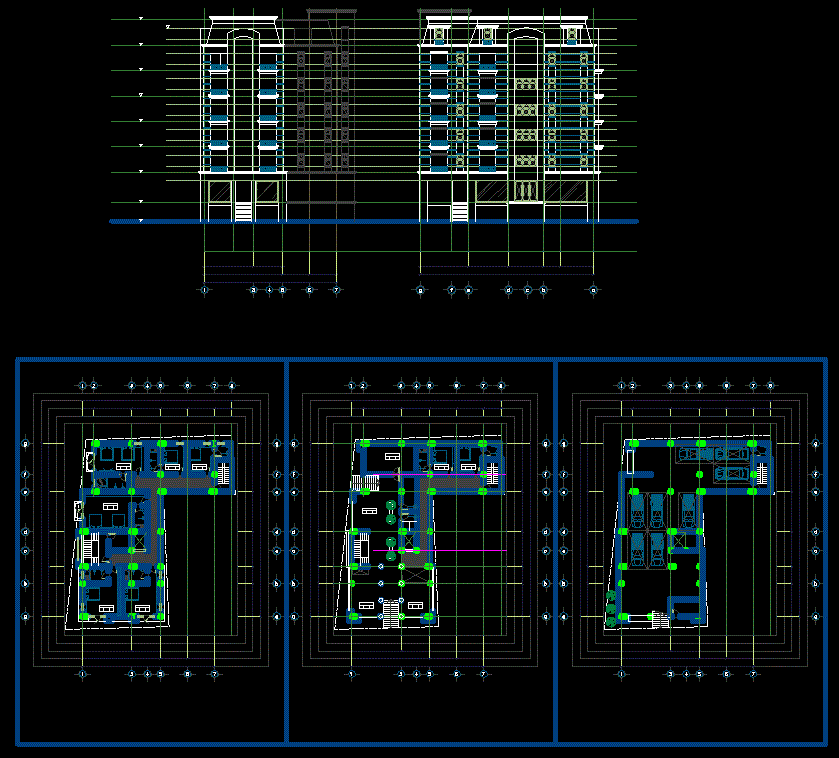Hotel layout drawings are given in this cad file. Download this cad ...