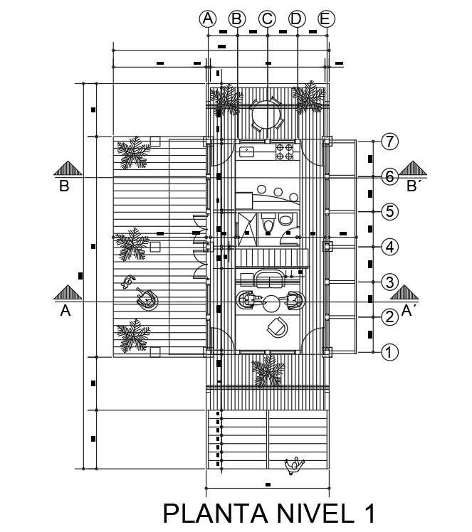 5x13m First Floor House Plan Is Given In This Autocad Drawing File Download File Cadbull