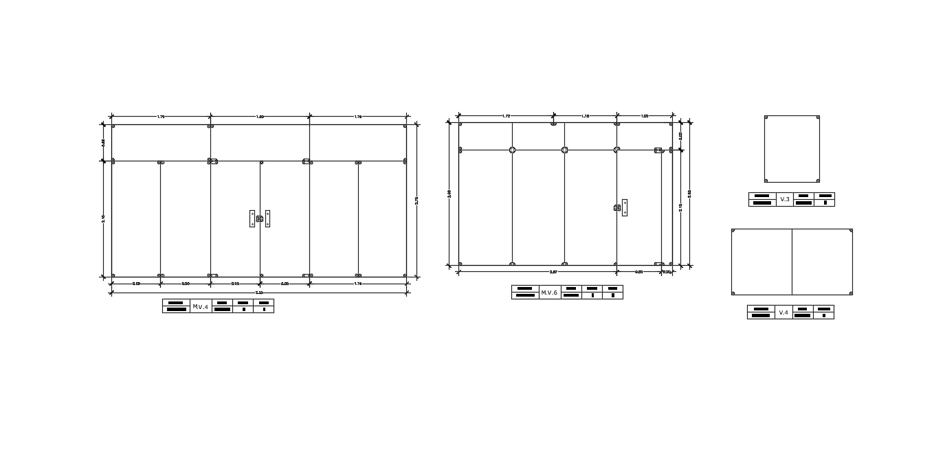 5x3m element structure detail drawing is given in this Autocad drawing ...